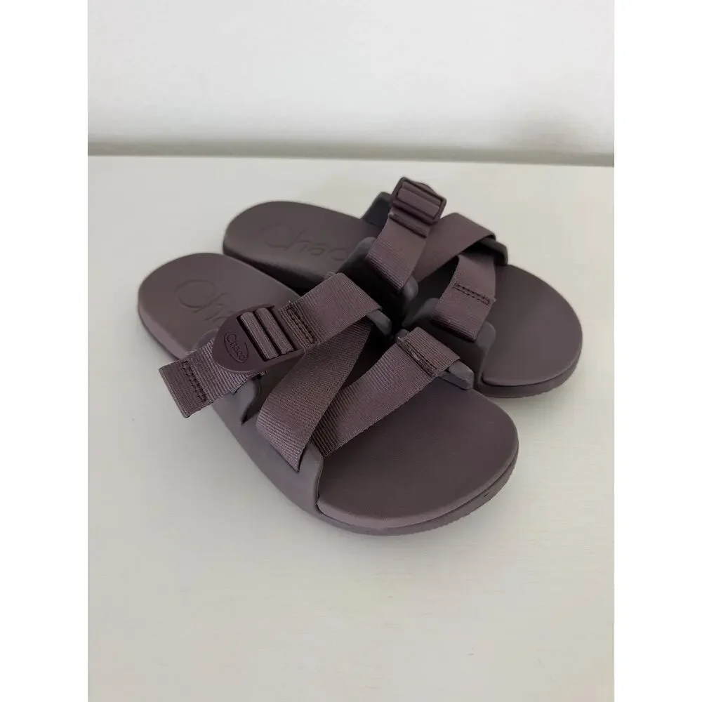 Chacco Womens Chillos Purple Slide Sandals Adjustable Straps Arch support Size 7